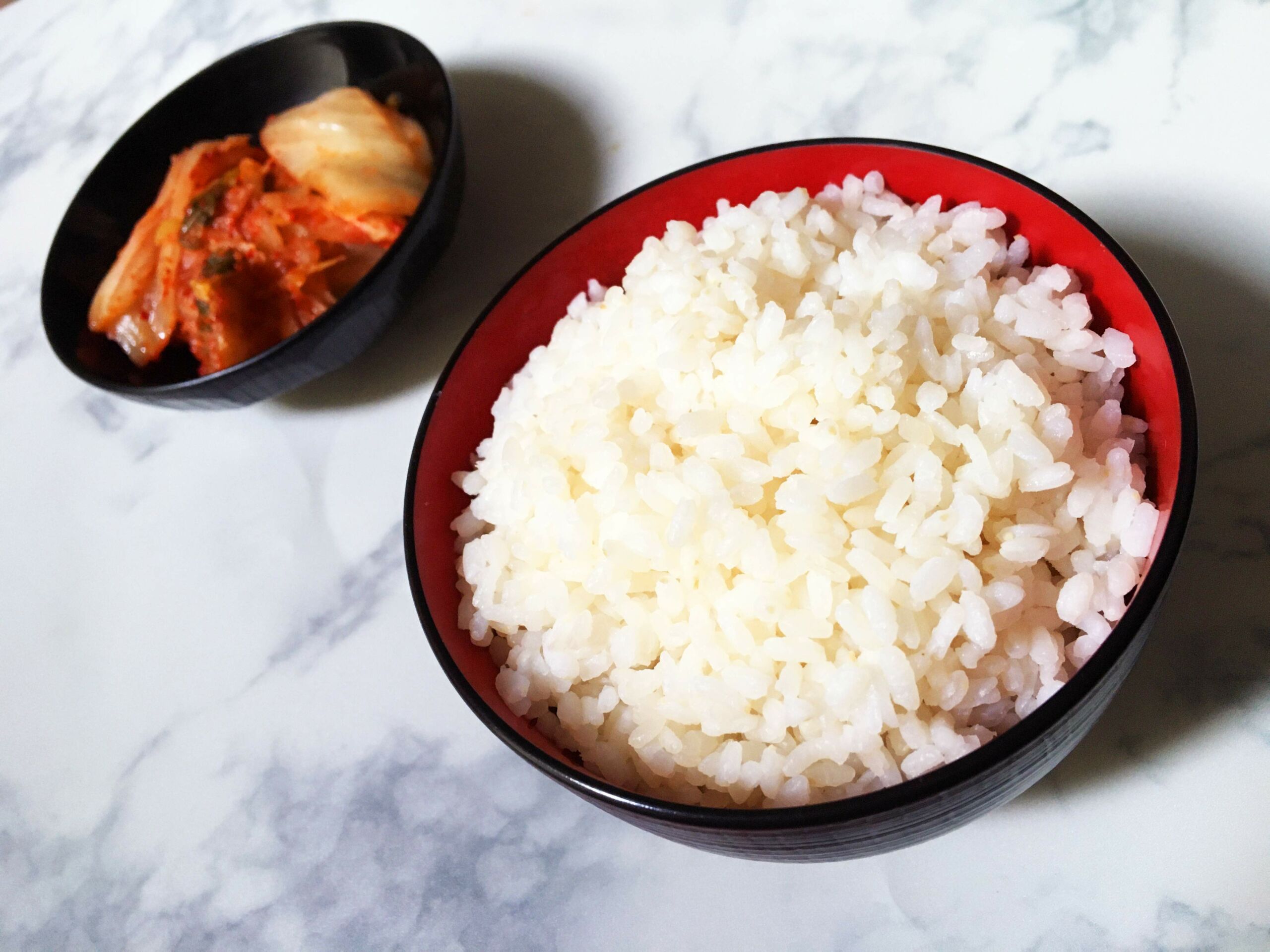 Riz coréen accompagné de Kimchi