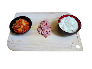 kimchi fried rice etape 1