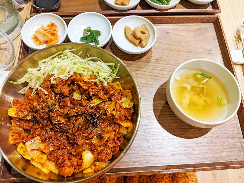 repas de sinabro, restaurant coréen de lyon