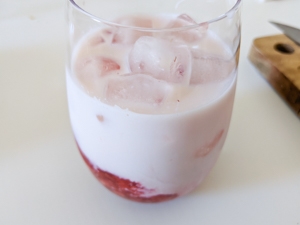 lait fraise etape 8