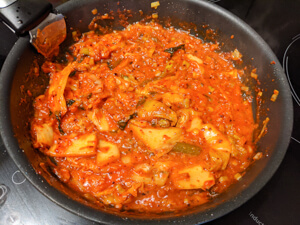 kimchi bokkeum etape 8