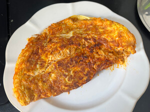 buldak omelette etape 7